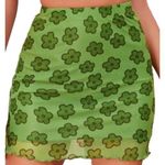 SheIn Lettuce Trim Green Mini Skirt Large Photo 4