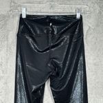 Electric yoga Elerctric Yoga Pants Womens XS Black Skinny Leg Shiny Snake Print Rocker Edgy Photo 4