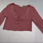 Ralph Lauren  Y2K Vintage Embroidered Appliqué Long Sleeve BohoCut Off Crop Small Photo 0