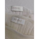 Meshki  2 Piece Set White Stretchy Knit Top And Long Maxi Skirt sz S Photo 6