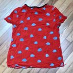 Anthropologie Maeve  Printmaker Hat novelty top size 4 Photo 4