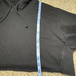 TNA Aritzia Airyaf Women Fleece Crop Hoodie Black Size 2 XS Boxy Sweatshirt Photo 9