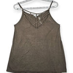 JODIFL Strappy Crisscross Front Tank Top S Green Lightweight Sleeveless Photo 0