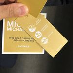 Michael Kors packable jacket/coat navy M NWT Photo 2