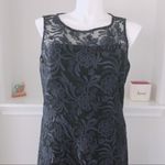 Ellen Tracy  Gown Lace Maxi Dress Navy Plus Size 16 Photo 1