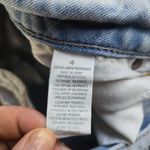 American Eagle  Cutoff Denim Shorts Women's 4 Low Rise Blue Jean Distressed Y2K Photo 5