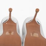 Jeffrey Campbell Trixy Pointed Toe Pump In Silver Metallic Photo 11