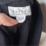 Velvet by Graham and Spencer Black Cotton Gauze Belted Dress Photo 4