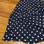 Joseph Ribkoff  Navy Blue White Polka Dot Wrap Midi Dress‎ Size 4 Ruffle Tiered Photo 3