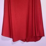 Vince  Asymmetric Drape Skirt Crimson Women Size 10 Red Midi Wool Office Career Photo 10