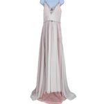 Oyisha NWTJeweled Rhinestone Maxi Long Gown Dress Wedding Prom Size 14 Ball White Photo 5