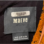 Anthropologie MAEVE Sleeveless Velvet Brown Mini Dress Photo 3