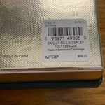 Coach Corner Zip Wristlet Wine Glitter Signature Leather Photo 10