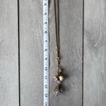 Bauble charm necklace pearl crystal Gold Photo 2