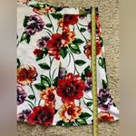 Sami & Jo  Women’s Skirt Size XL Floral Midi A-line Pull On Stretch Photo 4