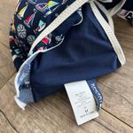 Sperry Bikini Halter Tie Top Navy Red Adjustable M L Swimsuit Sailing Nautical Photo 3