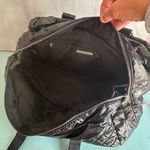 Steve Madden  Black Large Quilted Tote Weekender Shoulder Bag Canvas Handles Photo 9