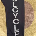 Lululemon Athletica Soul Cycle Logo Black White Cropped Leggings Size 6 Photo 2