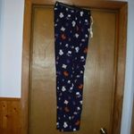 Old Navy NWT Flannel Sleep Lounge 100% Cotton Pants Navy Blue Tea Cat Size 3X Photo 2