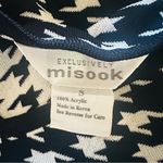 Misook  Black White Houndstooth Sleeveless Knit Tank Top Small Photo 9