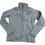 Patagonia Better‎ Sweater Womens Medium Gray 1/4 Zip Fleece Embroidered LOGO!!!! Photo 0