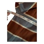 Modcloth  Blue Brown Striped Ribbed Sweater Retro 70s Crewneck Plus Size 1X Photo 6