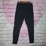 Glyder  THICK KNIT WIDE TOP WAISTBAND YOGA ATHLETIC BLACK LEGGINGS LARGE Photo 1