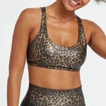 Spanx  Leapord Print Shine Faux Leather Sports Bra Photo 0