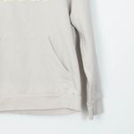 Adidas Womens Gold Trefoil Logo Hooded Sweatshirt Cream Athleisure Size M Cozy Photo 2