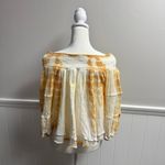 Jen's Pirate Booty  Gauze Long Sleeve Off the Shoulder Blouse Top Ombre Small S Photo 9