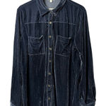 Umgee  Womens Oversized Velvet Button Up Top Size 1X Loose Artsy Relaxed Holiday Photo 0