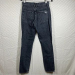 SLVRLAKE Black Distressed High Rise Beatnik Slim Leg Jeans Size 28 Photo 4