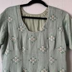 Cottagecore Boho Forest Fairy Womens Dress Medium Sequins Princess Event Party Green Photo 1