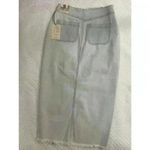 Sincerely Jules  Retro High Slit Jean Denim Maxi Skirt 3 Photo 2