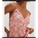 Free People  Satin Lace Night Special Cami Pink Combo Medium NWOT Photo 7