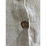 Vtg 90s Pasta USA Women's Sleeveless Button Up Shirt Cream Linen Blend Size M Tan Size M Photo 4