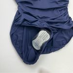 Ralph Lauren Lauren  Ring‎ Over The Shoulder One Piece Swimsuit Navy Blue 14 NWOT Photo 12