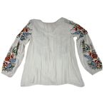 Sundance VTG 1990s–2000s  White Embroidered Modal Peasant Blouse M Photo 3