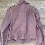 Jakett New York Josey Leather Moto Jacket Lilac Purple Size XS Photo 7