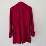 Anthropologie Tulle Red Wool Blend Winter Coat size Medium Gilmore Girls Photo 2