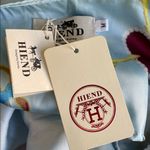 HEIND Elegant Blue Wrap Hearts and Cherubs Wrap Dress Size M Photo 7