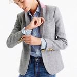 J.Crew Campbell Donegal Blazer Wool Heather Graphite Sz 4 Photo 0