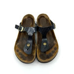 Birkenstock  Gizeh Black Metallic Thong Sandals Women's 8 US Photo 4