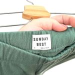 Aritzia ‎ Sunday Best Tate Pants High-Waisted Flare Ribbed Stretch Green Size XS Photo 7