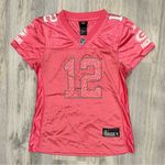 Reebok  NFL Aaron Rodgers #12 Green Bay Packers Pink Team Football Jersey Size M Photo 0