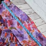 J.Crew  Floral Ruffle Midi‎ Skirt Purple Orange Women's Size 12 Photo 7
