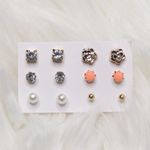 6 NWOT Gold Stud Earrings | Cute Casual Photo 1