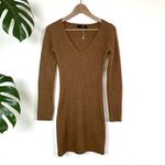 Mango 🆕 MNG |  Knit Sweater Dress in Camel Photo 5