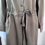 Boden Olive Denim Jumpsuit Green Size 8 Photo 5