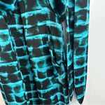 Rachel Roy Teal Blue Printed Robe Wrap Sleeveless Sheath Dress Size 8 Photo 10